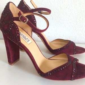 Badley Mischka Kelly II wine heels